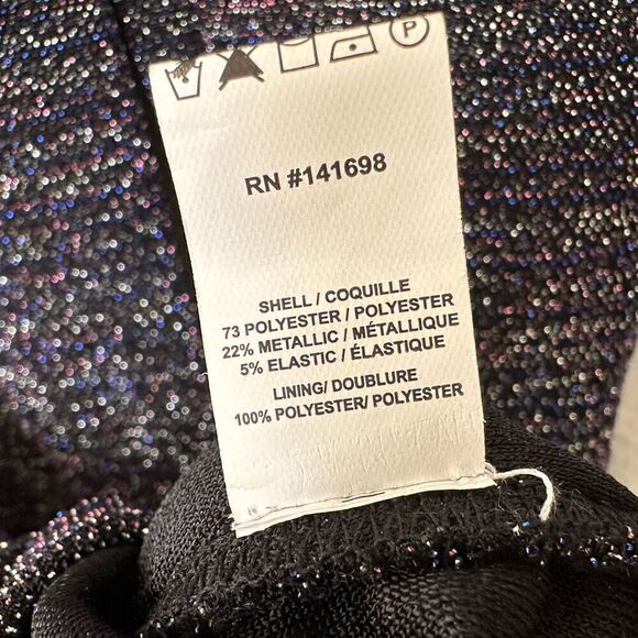 NWT Ramy Brook Grey‎ Metallic Glitter Bodycon Mini Dress Size XL - Picture 6 of 6